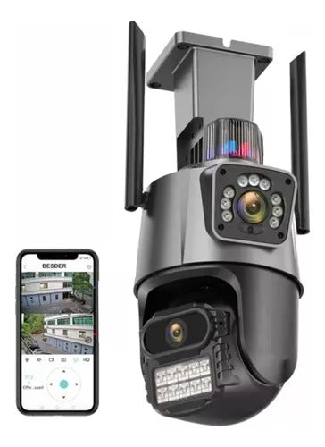 Camara Seguridad Alarma Doble Sensor