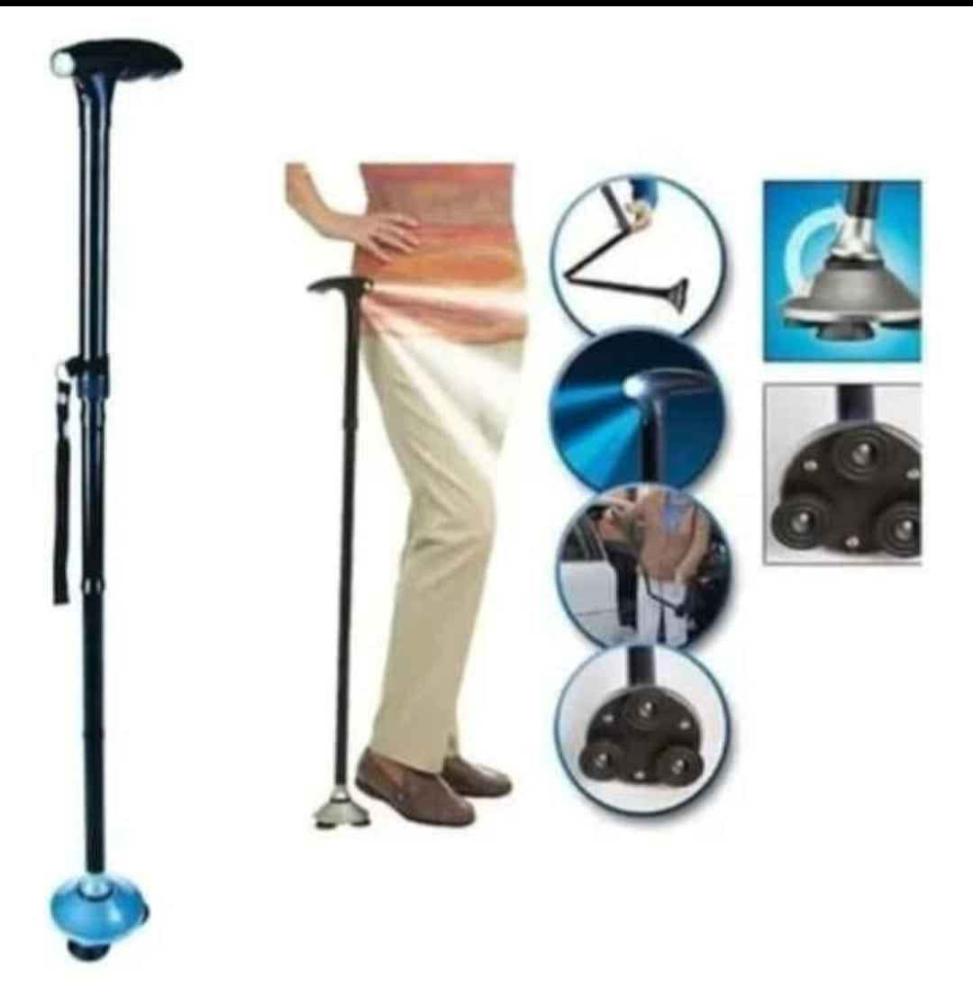 Baston plegable con linterna