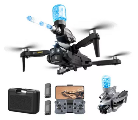 DRONE CON FUSIL HIDROGEL CARG🔫