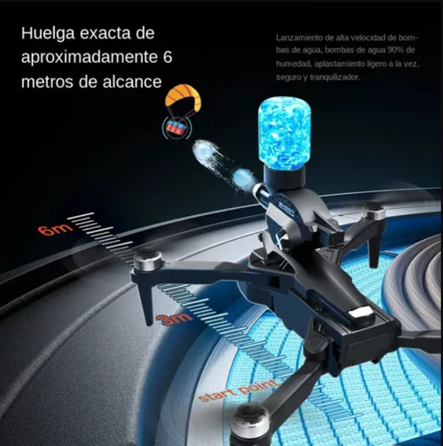 DRONE CON FUSIL HIDROGEL CARG🔫