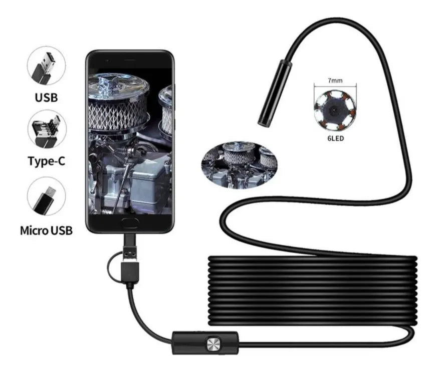 CAMARA ENDOSCOPICA CELULAR 5 METROS