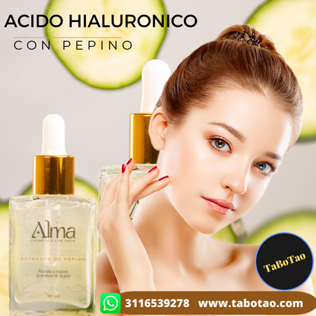 Acido Hialurónico con Extracto de Pepino- Alma Cosmetics