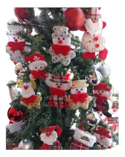 12 Muñecos Colgantes Árbol de Navidad