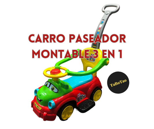 N14. Carro Paseador Montable 3 En 1