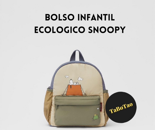 Bolso Infantil Ecologico Snoopy 0033