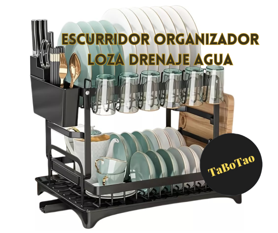 Escurridor Organizador Loza Drenaje Agua 0044