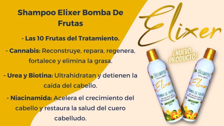 Shampoo Fortalecimiento Elixer Bomba de Frutas