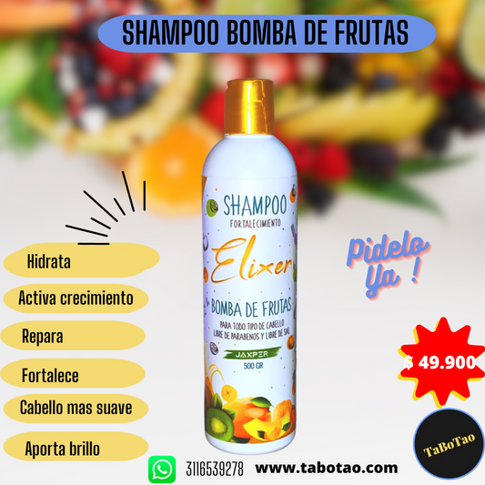 Shampoo Fortalecimiento Elixer Bomba de Frutas